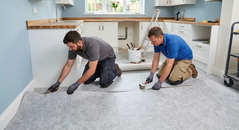 Sheet Linoleum Installation in Washington, MI