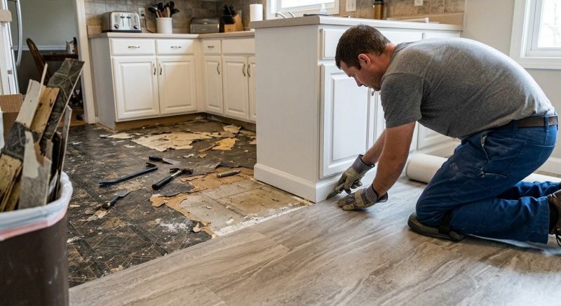 Linoleum Floor Installation in Birmingham, MI