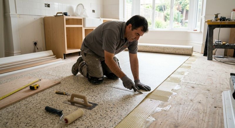 Linoleum Floor Installation in Franklin, MI