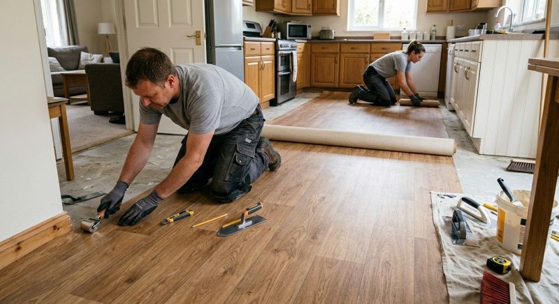 Linoleum Floor Installation in Sterling Heights, MI