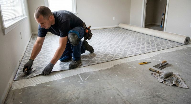 Sheet Linoleum Installation in Casco, MI