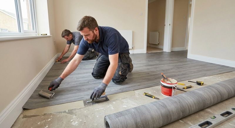 Sheet Linoleum Installation in Harper Woods, MI
