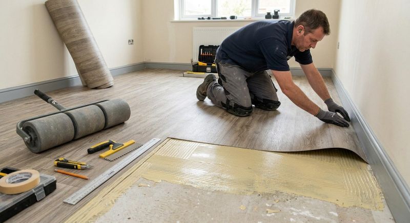 Sheet Linoleum Installation in Livonia, MI