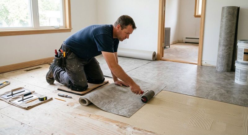 Sheet Vinyl Installation in Casco, MI